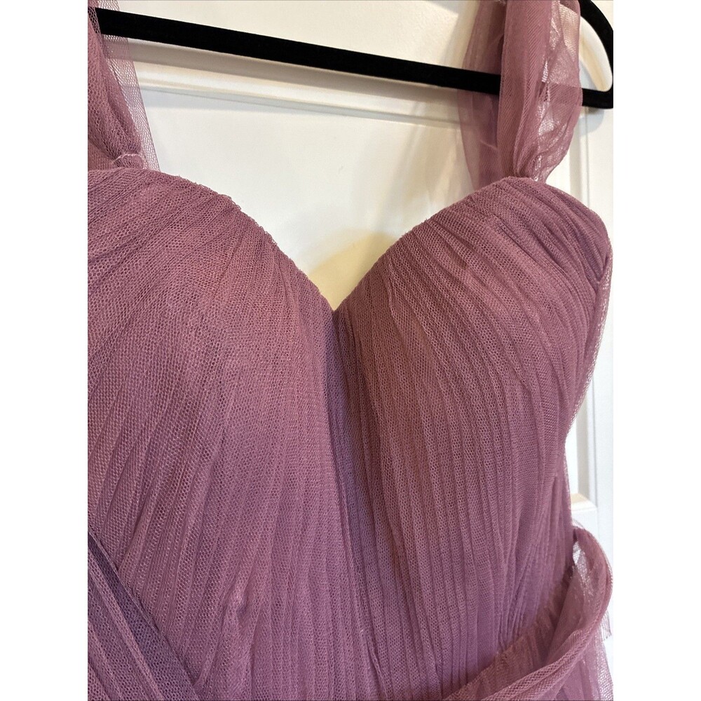 Revelry Rosalie Long Tulle Convertible Dress Size 2, Prom, Bridesmaid, Purple